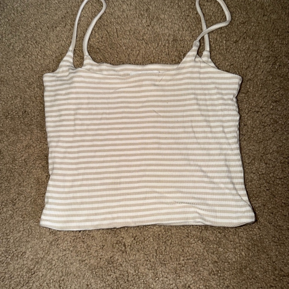 BP White and Cream Striped Camisole